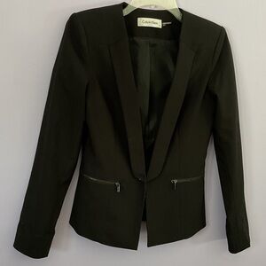 Calvin Klein Women's Elegant Black Suit Jacket